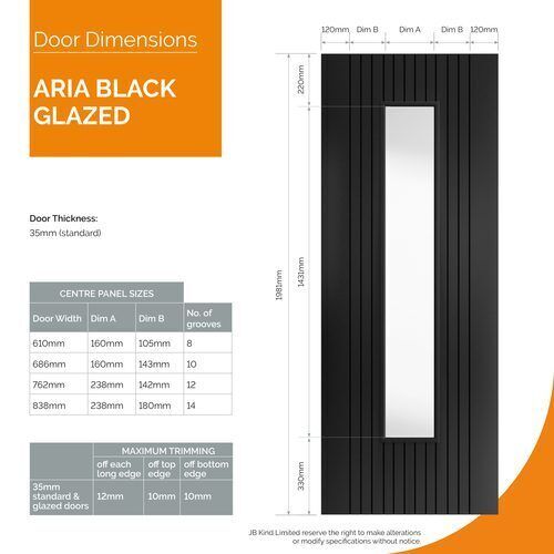 Aria Black Pocket Door