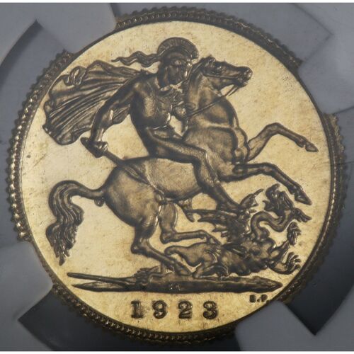 Rare 1923 ‘SA’ King George V proof gold half sovereign