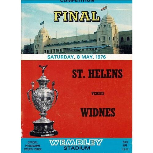 1976 St. Helens v Widnes (08/05/1976) Rugby League Challenge Cup Final Programme