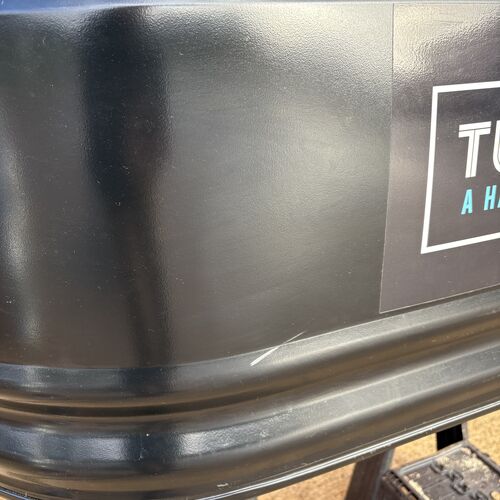 Black 4ft oval stock tank