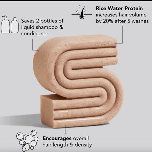 Kit-sch Rice Water Protein Shampoo Bar For Hair Growth 4oz