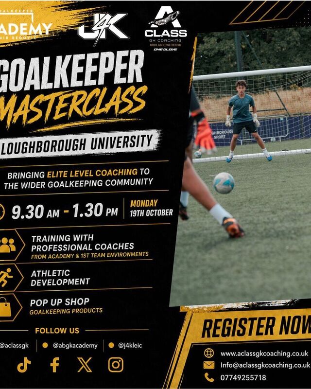 Locations & Booking | A Class GK Coaching | Goalkeeper Coaching Leicester | Goalkeeper Coaching East Midlands | Goalkeeper Coaching Near Me