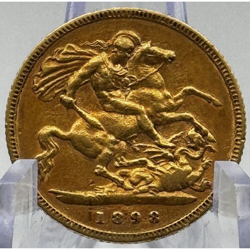 1898 Queen Victoria gold half sovereign