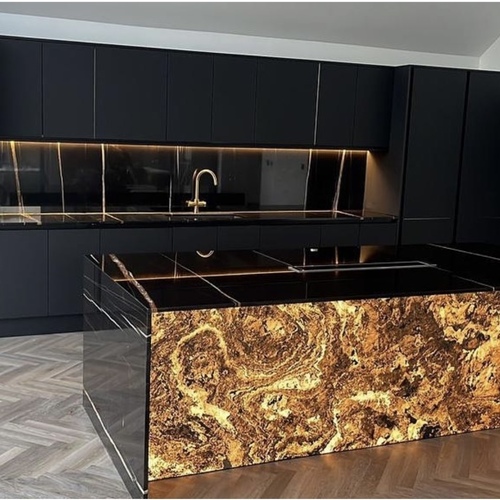 marble black kitchen worktop 