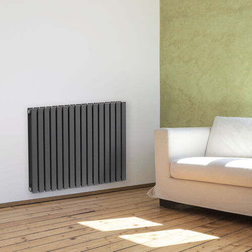 Ultraheat Linear Designer Radiator Horizontal Range In Grey