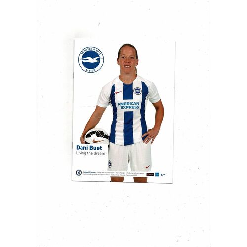 2018/19 Brighton v Chelsea Womens Super League Football Programme