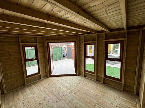 #PVC035 12x10 Corner Summer House