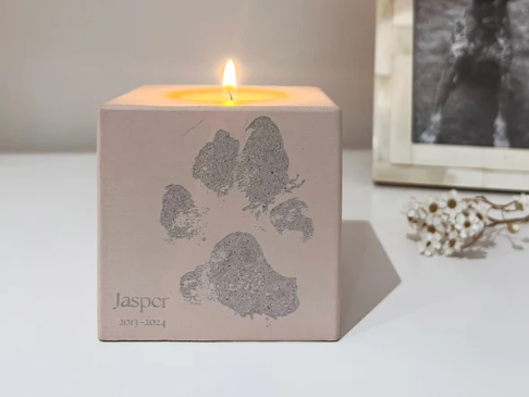 Personalised Rose Candle Holder