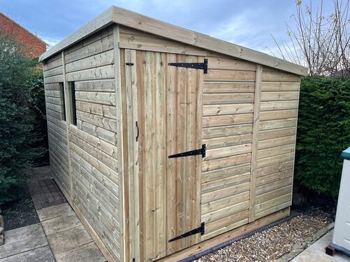 #P064 12x8 Pent Shed
