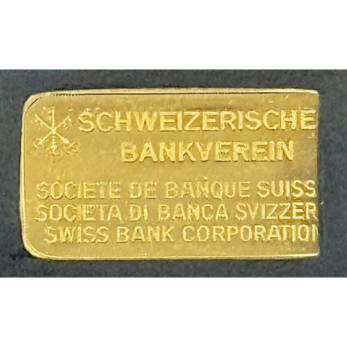 5g Schweizerische bankverein gold bar