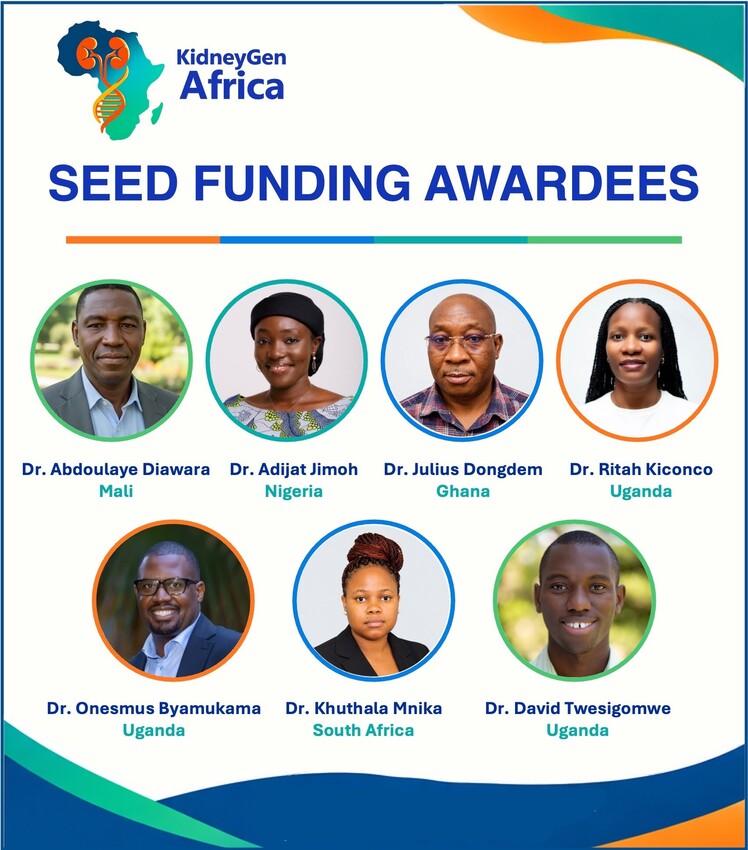 KidneyGenAfrica Announces Seed Funding Awardees | KidneyGenAfrica | Chronic kidney disease Africa | Genetics research in Africa | Capacity building and training Africa