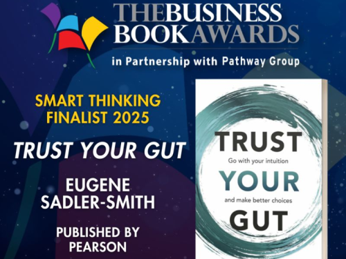 Trust Your Gut finalist in Business Book Awards (Smart Thinking category)