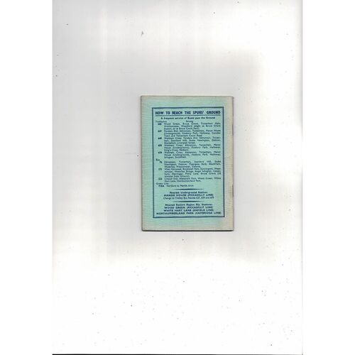 Tottenham Hotspur Football Handbook 1958/59
