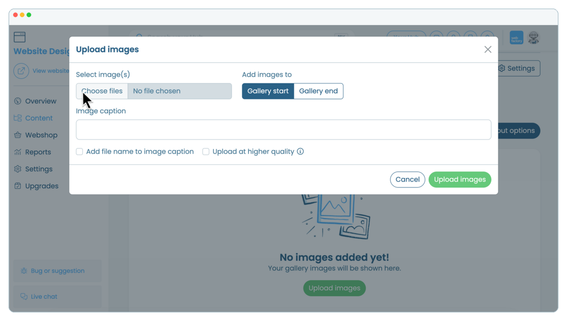 How to add and manage an image gallery | Webfactory Support | Webfactory