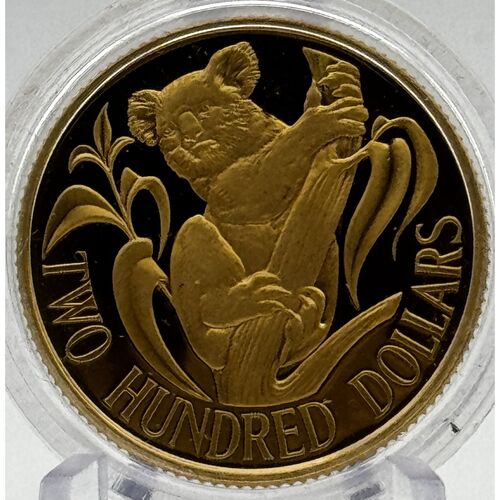 1980 proof $200 gold koala coin