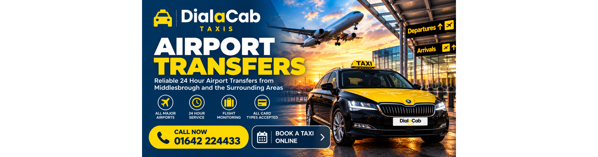 Taxi Middlesbrough | Airport Transfers | Dial A Cab Taxis