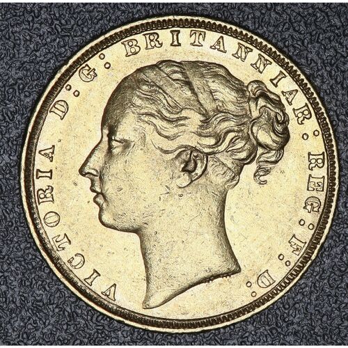 Queen Victoria 1873 full gold sovereign