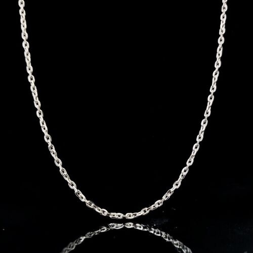 Diamond cut sterling silver trace chain