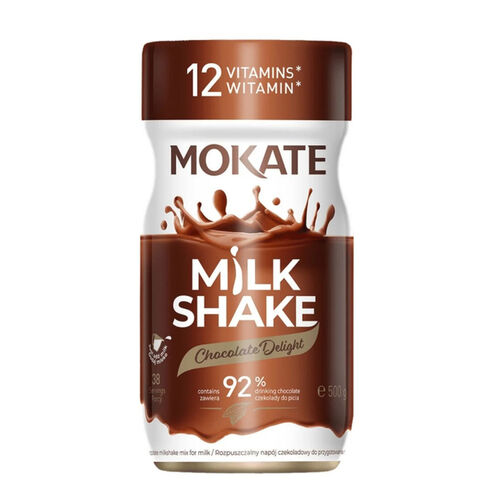 Mokate Milkshake Chocolate or Strawberry 500g
