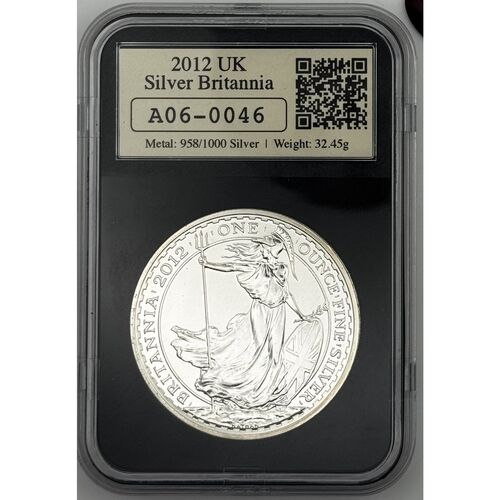 2012 Datestamp one ounce silver Britannia