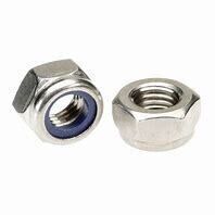 M5 THICK NYLON INSERT NUT STAINLESS STEEL DIN982