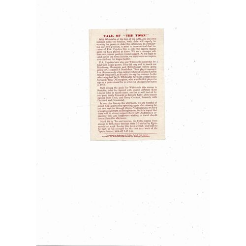 1957/58 Bexleyheath & Welling v Whitstable Kent League Football Programme