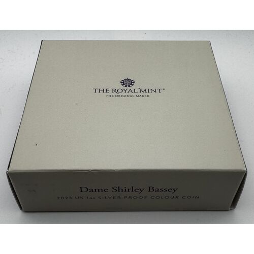 2023 1 ounce silver proof coin ‘Shirley Bassey’