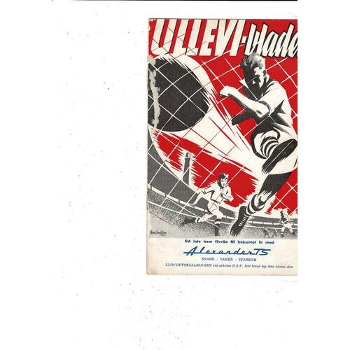 Gais v Helsingfors Swedish Football Programme 1959