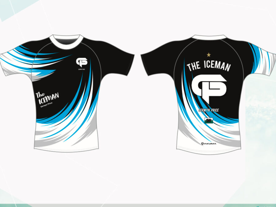 Kids Round neck supporters top (stripe)