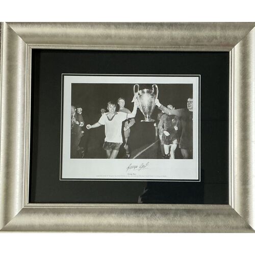 George Best Signed 1968 Photo