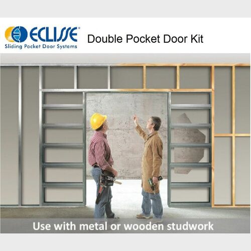 Eclisse Double Classic Pocket Door Kit