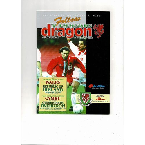 1997 Wales v Republic of Ireland Football Programme