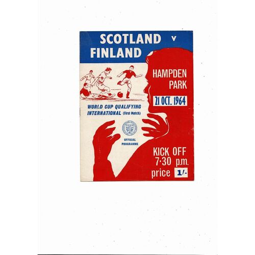 1964 Scotland v Finland Football Programme