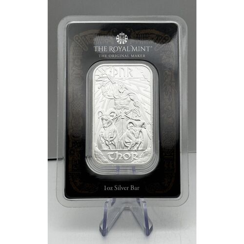 Royal mint 1 ounce Thor fine silver bar