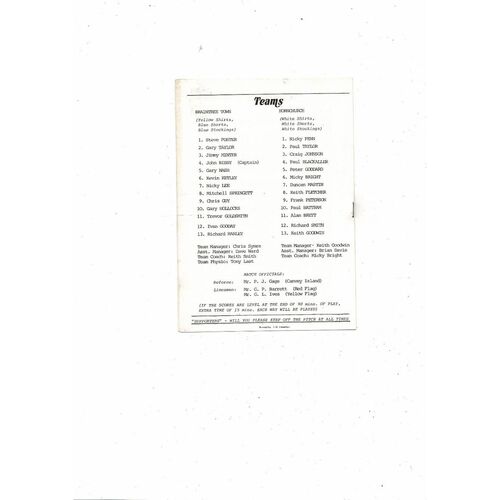 1986/87 Braintree Town v Hornchurch Essex Senior Challenge Trophy Final