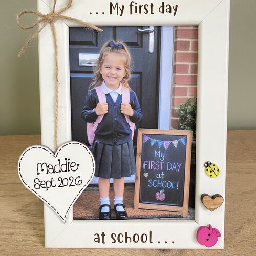 First Day at School Photo Frame