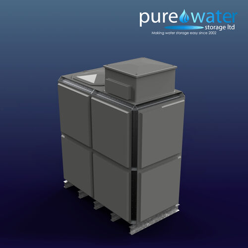 PW.2X1X2.TIF.AB - 5315 LITRE SECTIONAL WATER TANK, TOTALLY INTERNALLY FLANGED (TIF) C/W FVH