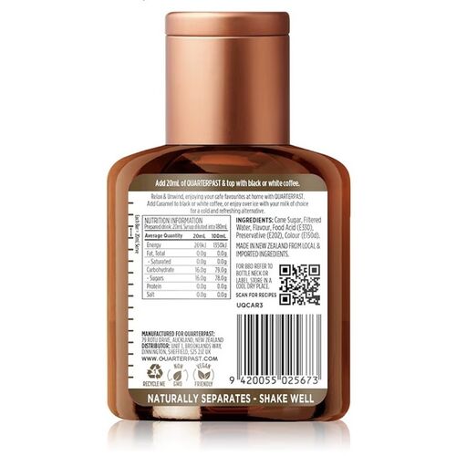 Quarterpast Caramel Flavour Concentrate 360ml