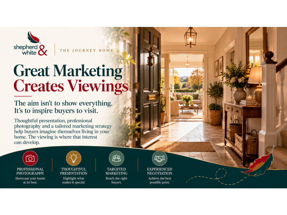 Every journey starts with one click. Book your free property valuation with Shepherd & White.