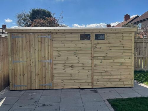 #P061 14x8 Pent Shed