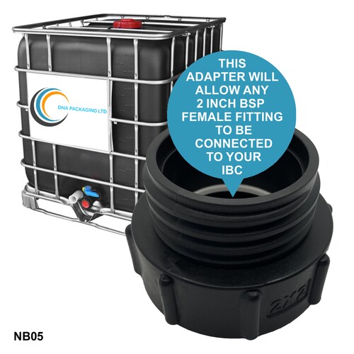 IBC S60x6 (2 inch) Male to (62mm)  BSP Female Adaptor