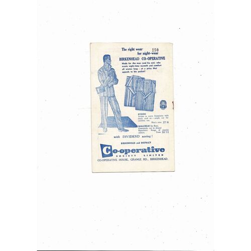 Tranmere Rovers v Winsford United Cheshire League Football Programme 1962/63