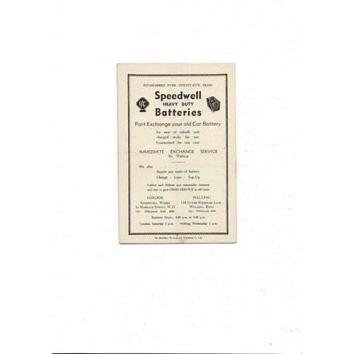 1955/56 Brentford v Coventry City Football Programme