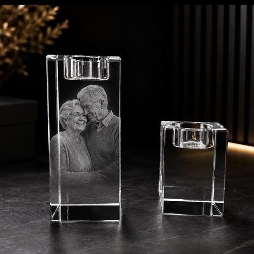 XXL 3D Crystal Tea Light – 140dx60×60mm
