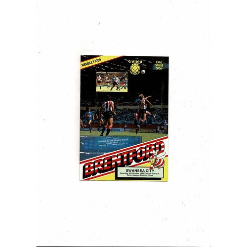 1985/86 Brentford v Swansea Football Programme