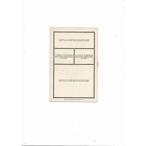 1955/56 Brentford v Queens Park Rangers Football Programme