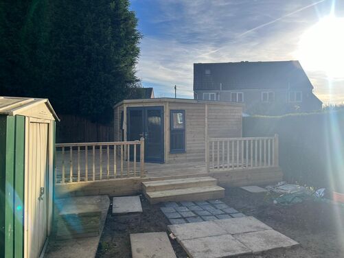 #PVC046 14x14 Corner Summer House