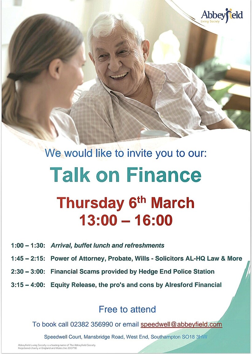 Talk on Finance: Supporting the community with legal advice 