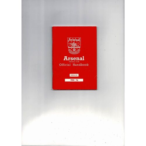 Arsenal Official Football Handbook 1972/73