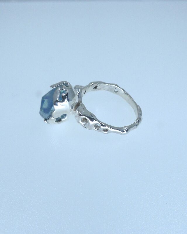 Aquamarine Siren Ring